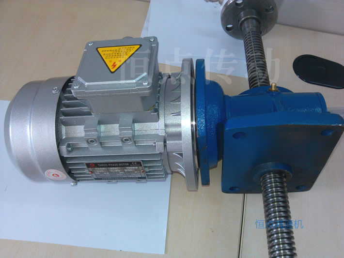 絲杆升降機與電機組合-底部