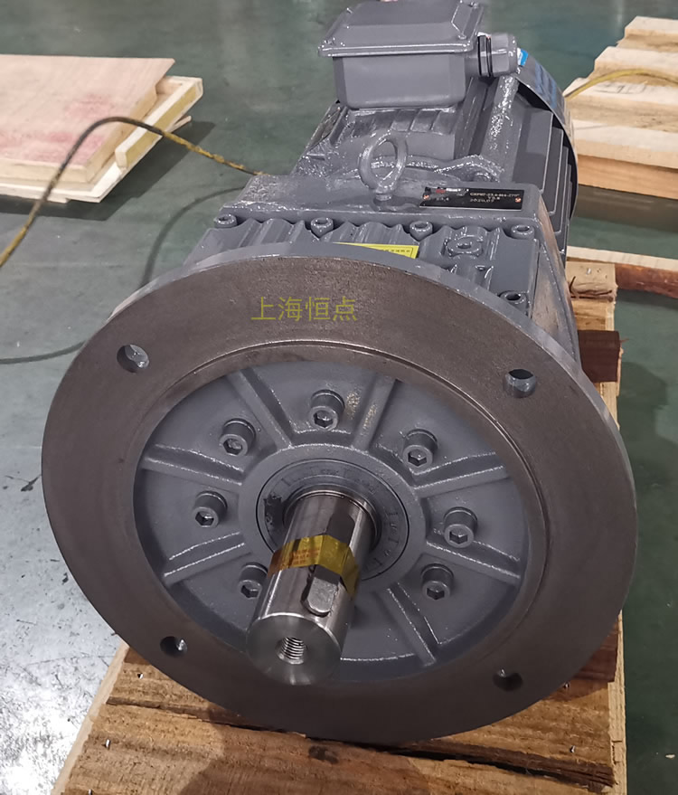 RF87減速機，立式安裝，輸入配電機，實物照片如下