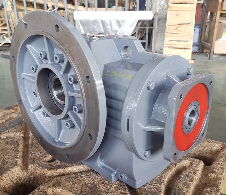 KAF97減速機 輸入配伺服方法蘭端蓋 輸出通孔+B5大法蘭-恒點原創