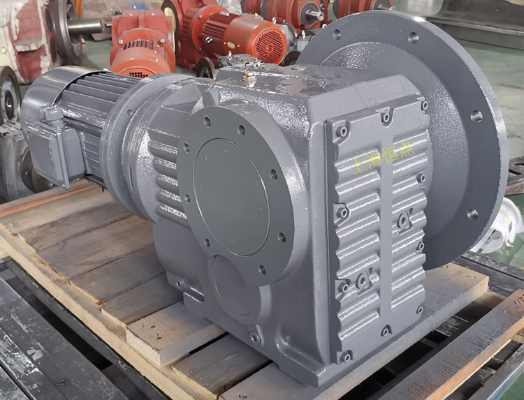 KF97減速機 輸入配制動電機 左側輸出單軸+大法蘭-恒點原創